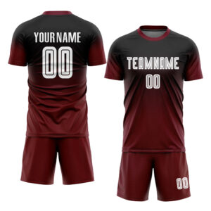 Custom Retro Soccer Breathable Lightweight Polyester soccer Kits