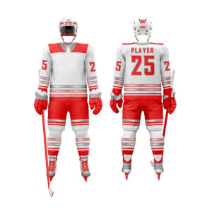 Premium Quality Polyester Breathable Ice Hockey Uniform Sets with Customized Color & Logo